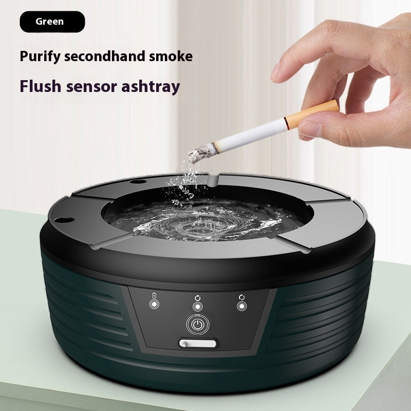 Cendrier intelligent anti-cendres volantes avec filtre à eau circulant à la mode