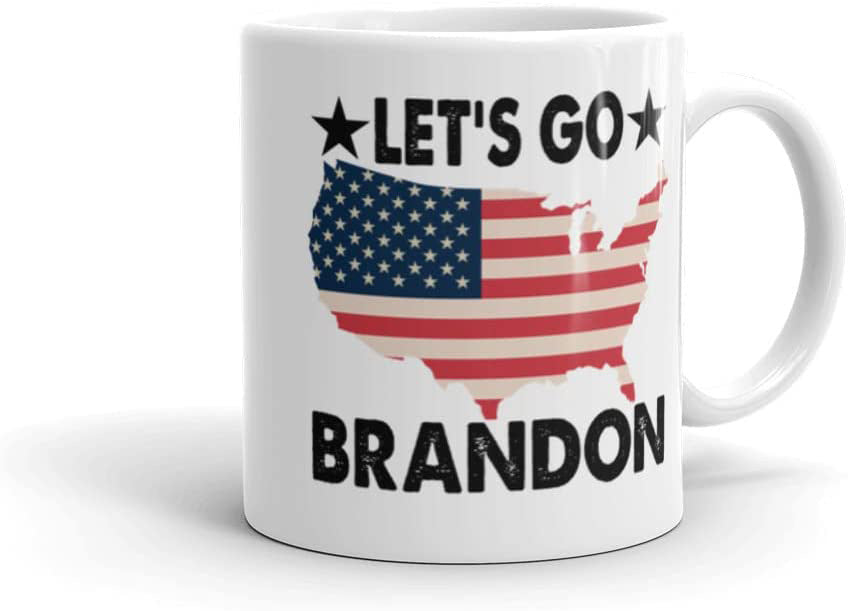 Let's Go Brandon Tasse à café en céramique Tasse à thé et à eau Anglais