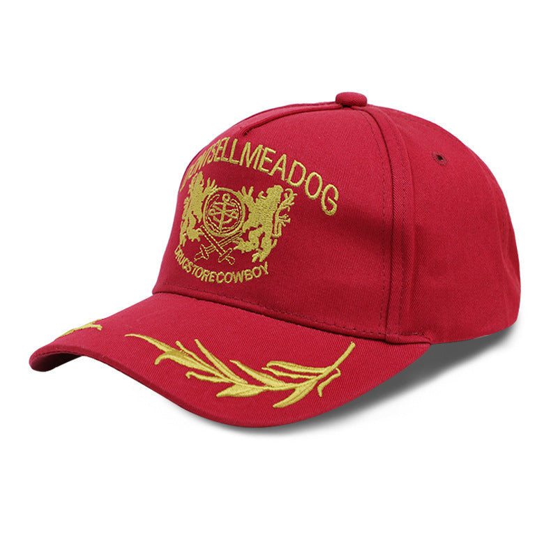 Casquette de baseball brodée en blé pour homme