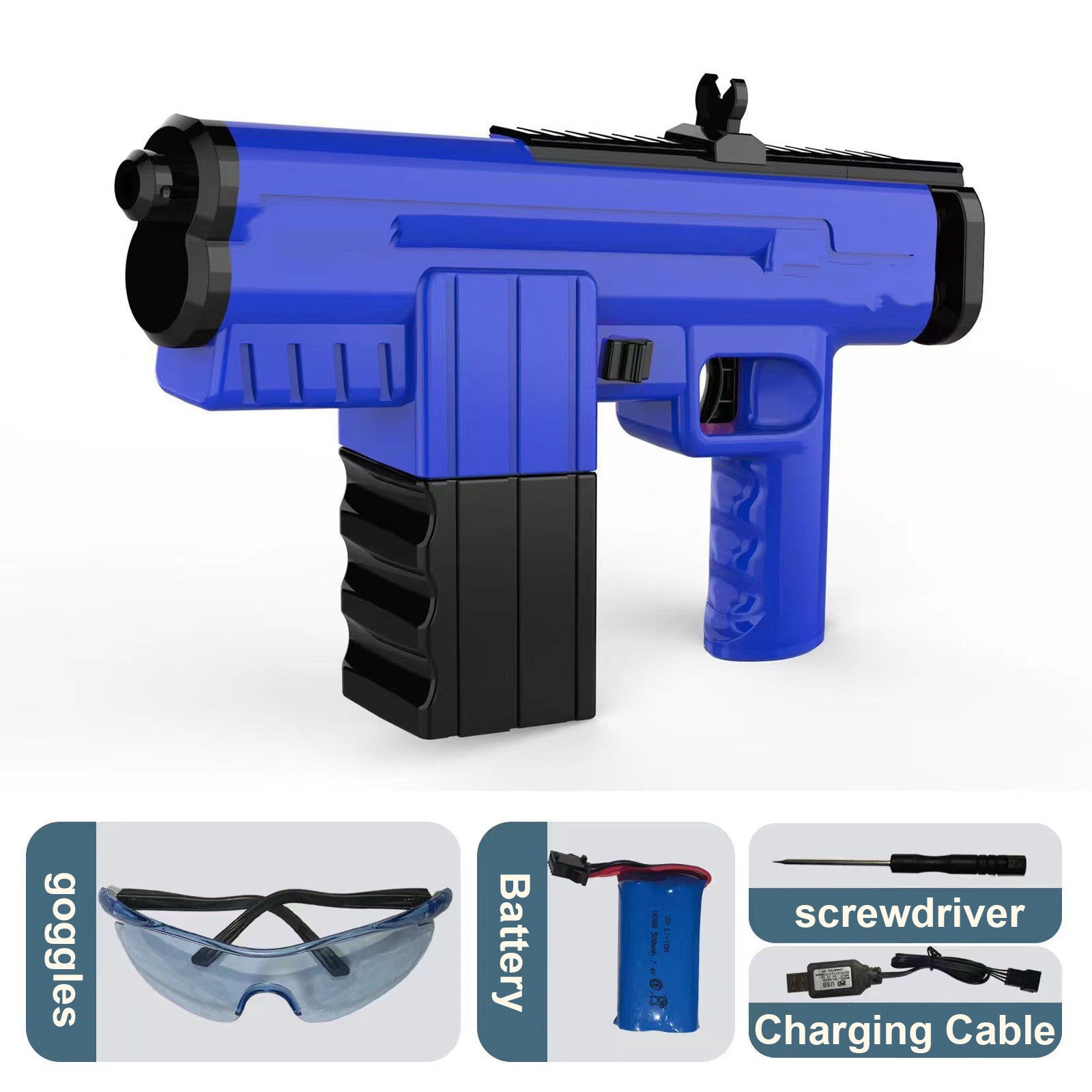 Rechargeable High-voltage Continuous Long-range Toy Gun