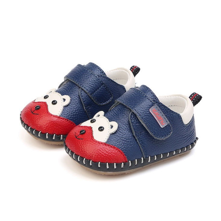 Chaussures premiers pas souples à bout fermé pour bébés garçons