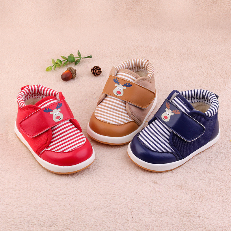 Warm soft-soled non-slip toddler shoes