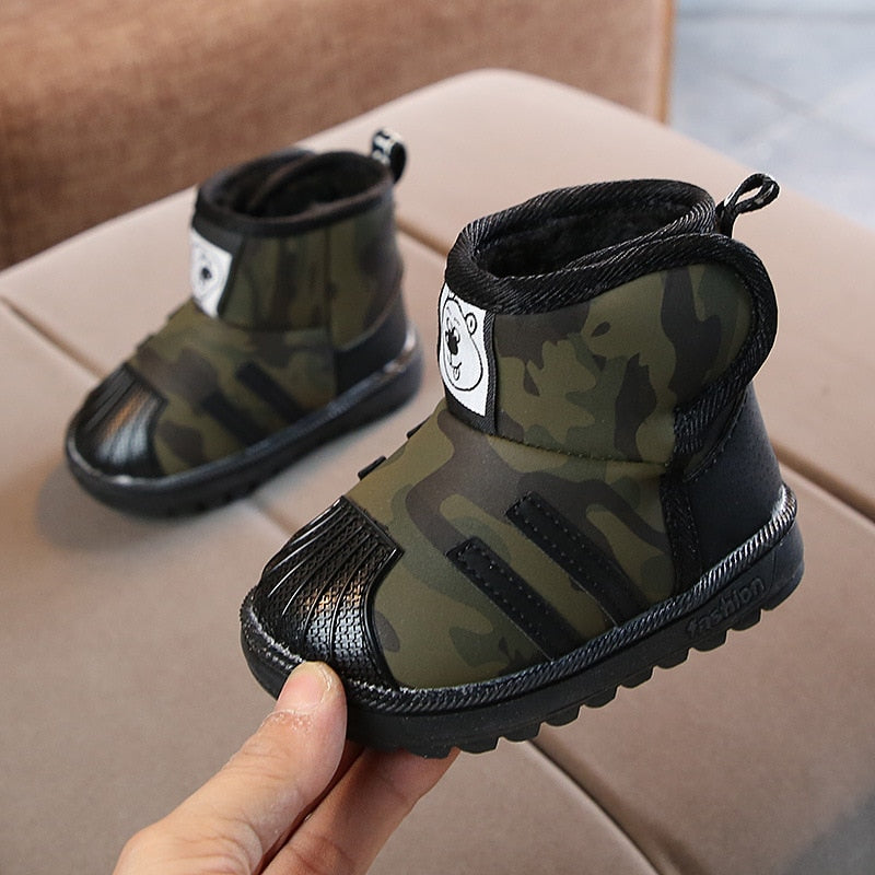Baby soft bottom toddler snow boots