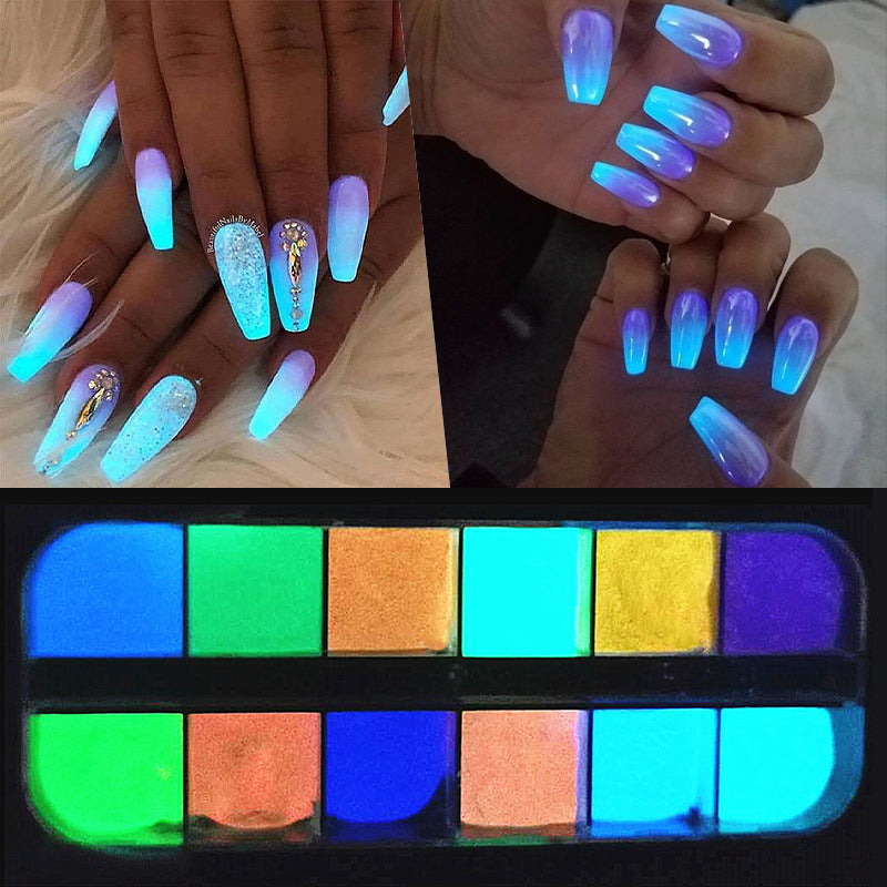 Poudre à Ongles Sirène Aurore Effet Paillettes