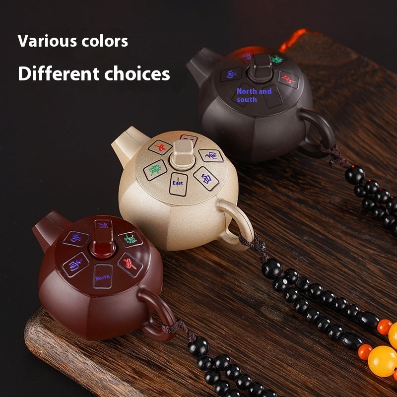 Creative Purple Clay Pot Lighter Rotating Decompression