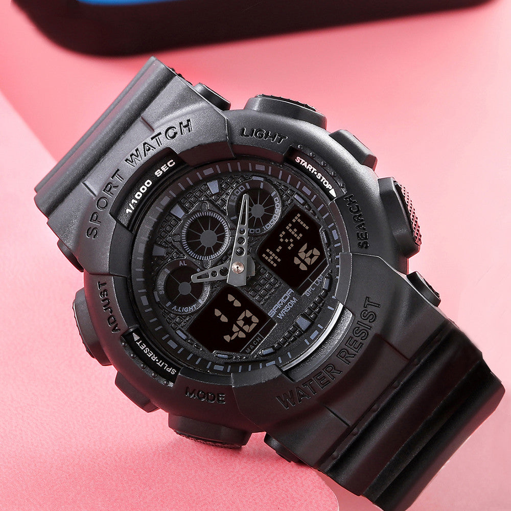 Montre numérique de sport multifonctionnelle étanche pour femmes