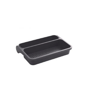 Kitchen Punch-free Drain Rack Vegetables Fruits Cleaning Drain Basket Folding Rack Home Storage Rack Kitchen Storage Shelf