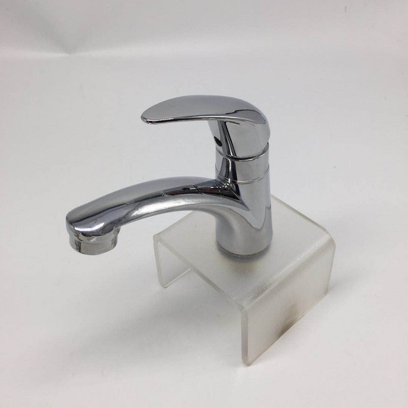 Single cold single handle basin faucet