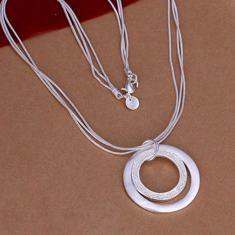 Double Sand O Necklace Two Piece Set