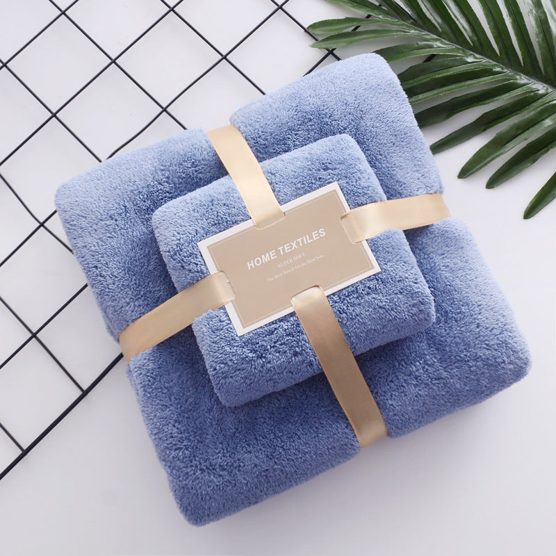 Ensemble de serviettes de bain en polaire de corail haute densité