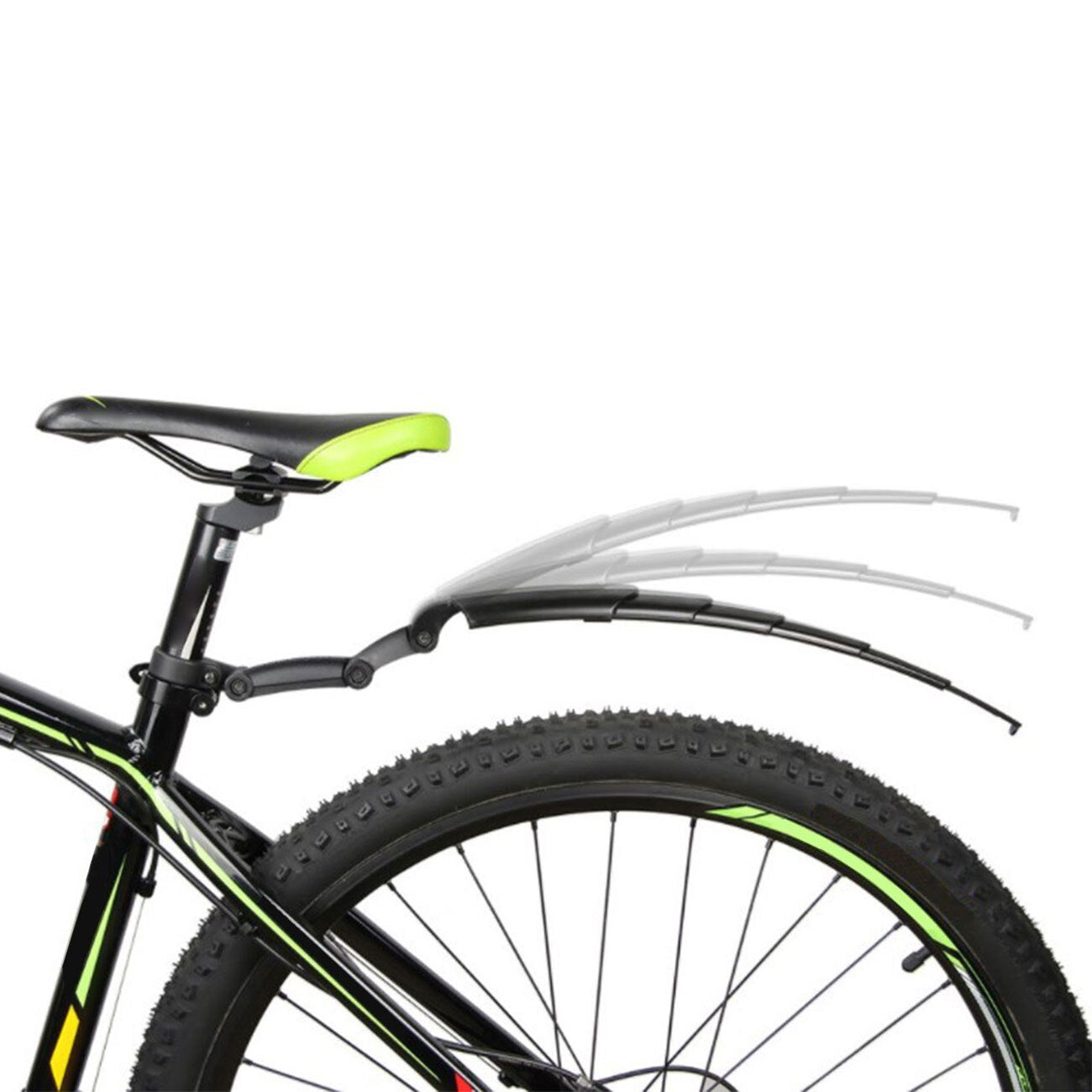 Garde-boue télescopique pliable pour VTT, accessoires anti-éclaboussures