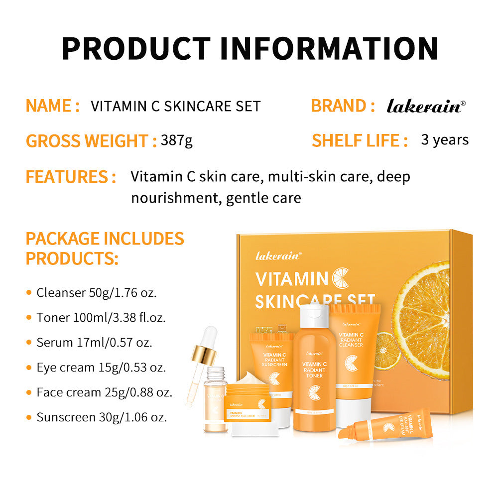 Ensemble de soins du visage à la vitamine C