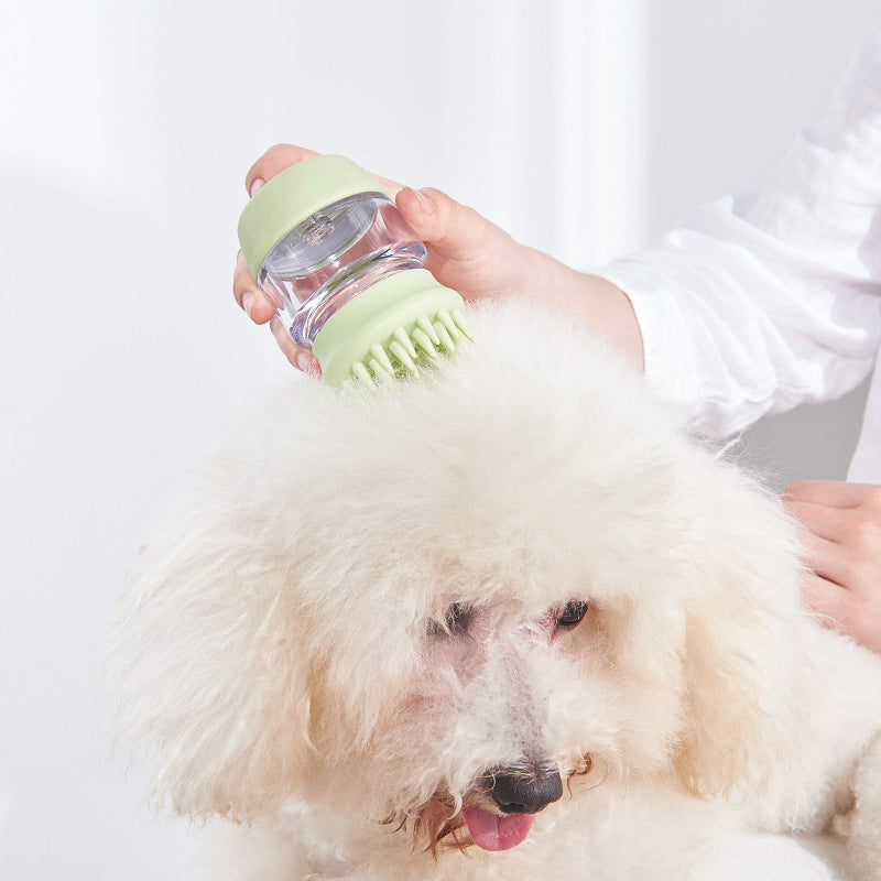 Brosse de massage multifonctionnelle pour le bain des animaux de compagnie