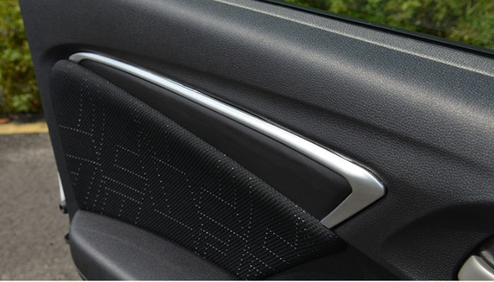Modified door trims in the car