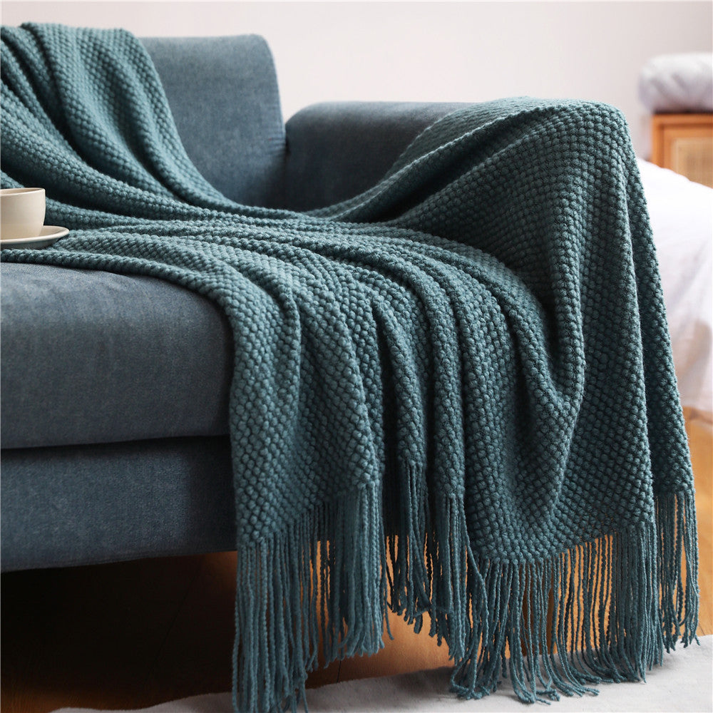 Sofa Cover Cover Blanket Blanket Pineapple Plaid Knitting