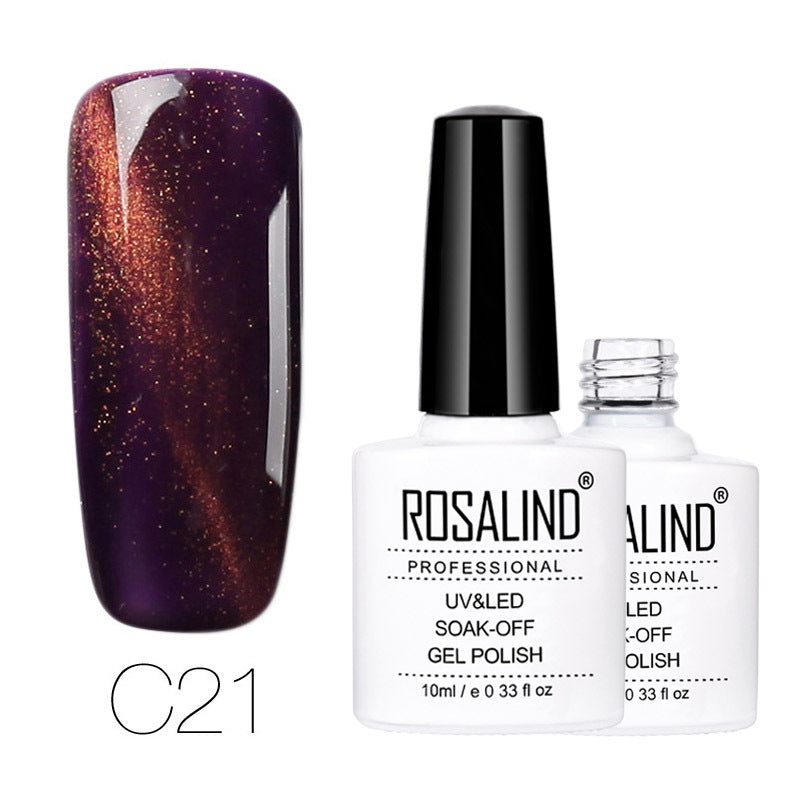 Vernis à ongles gel photothérapie effet œil de chat 30 couleurs