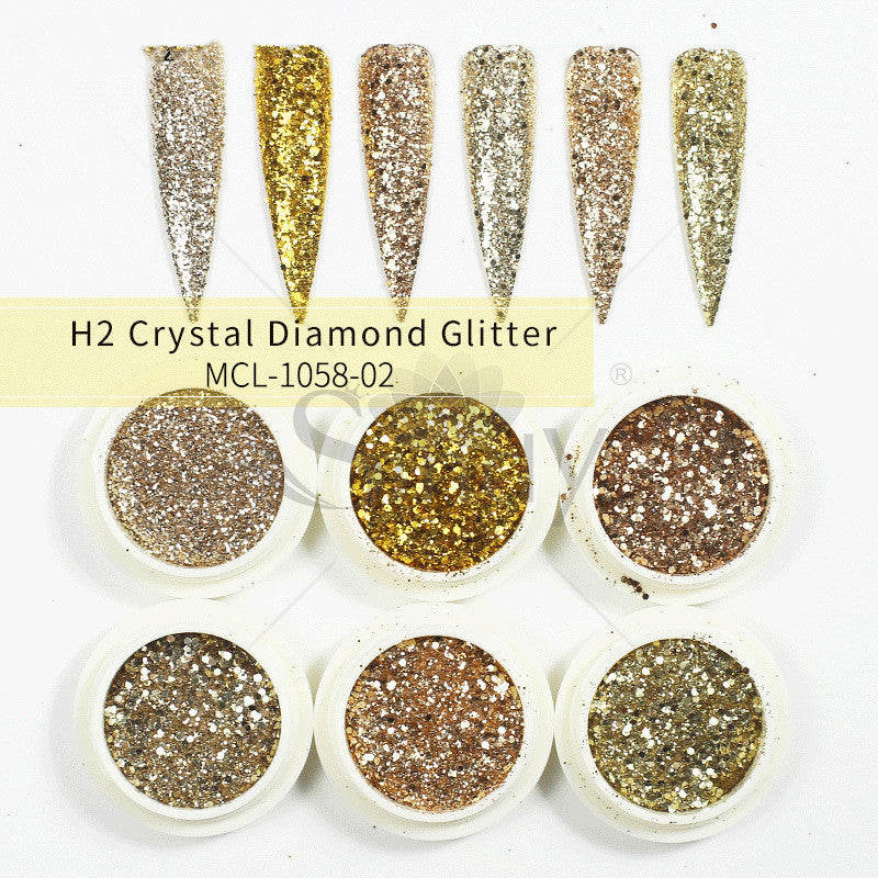 Poudre à Ongles Sirène Aurore Effet Paillettes