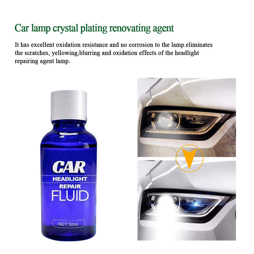 Car headlight repair fluid