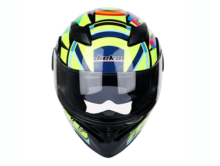 Casque de moto de course