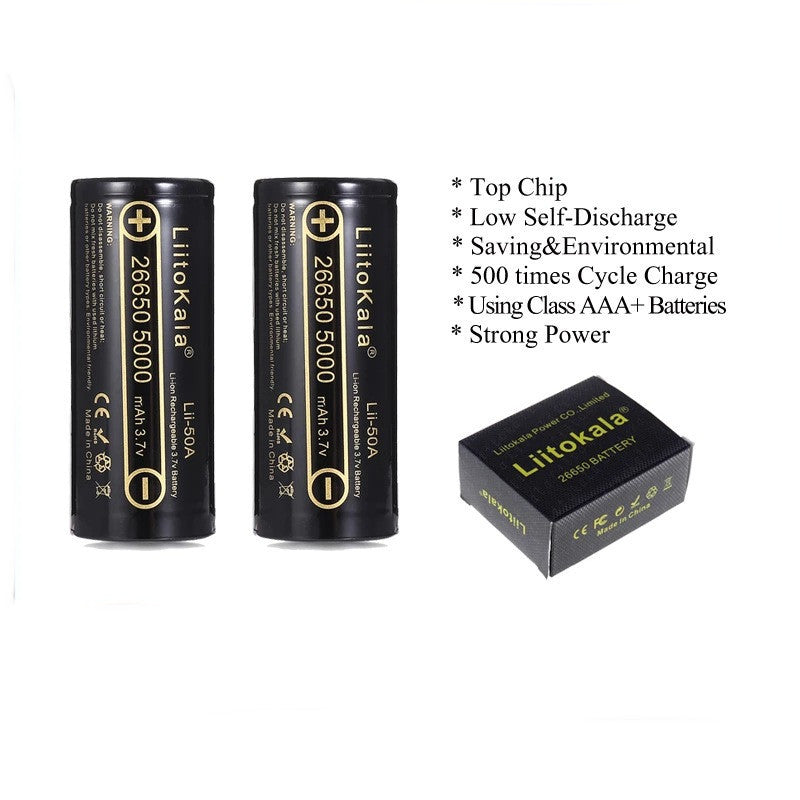 LiitoKala Lii 50A 3.7V 26650 5000mah Lithium Battery 20A Put