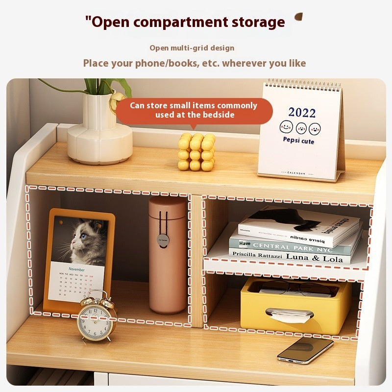 Petit meuble de chevet de rangement pour chambre à louer