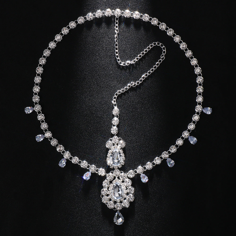 Accessoires de cheveux simples en strass et zircon pour femmes