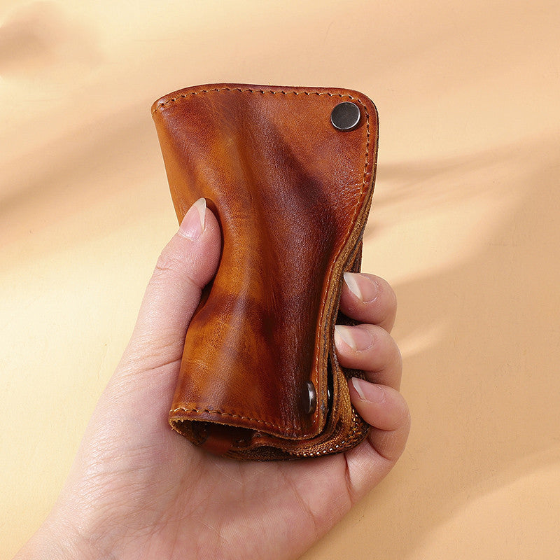 2-in-1 leather key card case