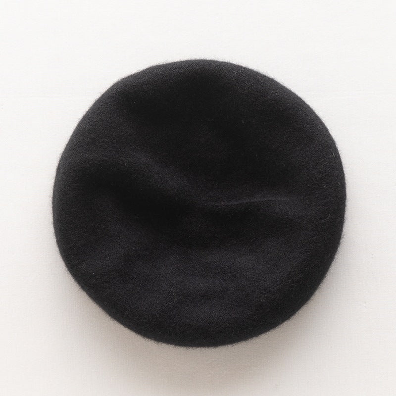 Women's Fashion Warm Thick Solid Color Cashmere Hat
