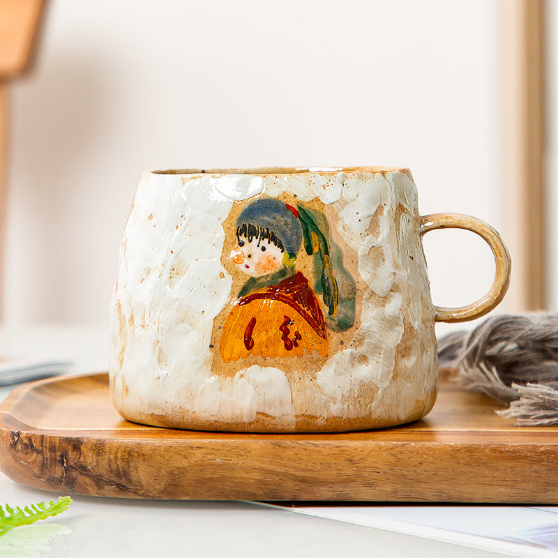 Creative Handmade Ceramic Retro Coffee Cup