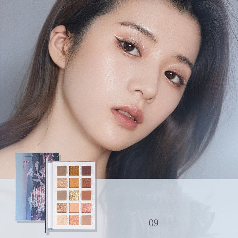 Palette de fards à paupières de voyage, couleur terre, usage quotidien