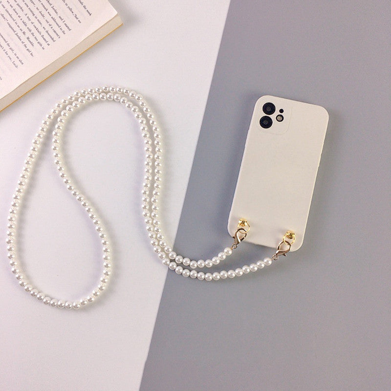 Pearl Chain Crossbody Phone Case