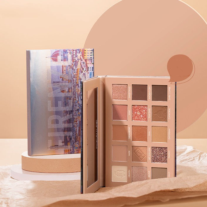 Palette de fards à paupières de voyage, couleur terre, usage quotidien