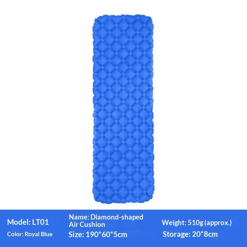 Outdoor Portable Foldable Foot-Pump Car-Carrying Inflatable Camping Mat
