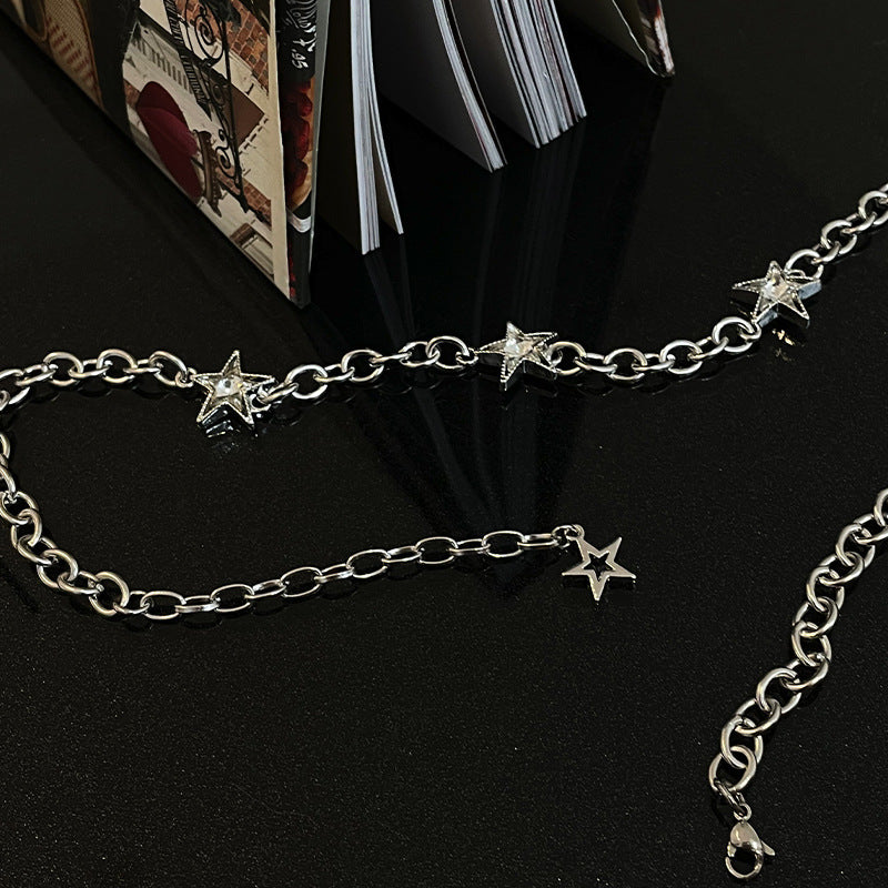 Special-interest Design Unisex Style Five-pointed Star Necklace