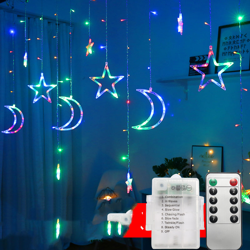 Guirlande lumineuse LED Clignotante Rideau Étoilé Créative Décorative