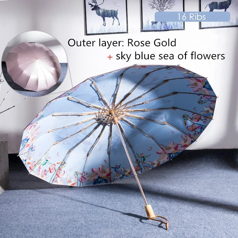 16-bone Reinforced Wind-resistant Umbrella