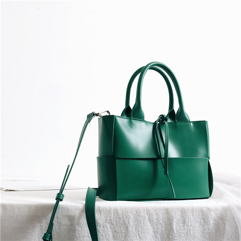 Sac à bandoulière tissé vintage pour femme