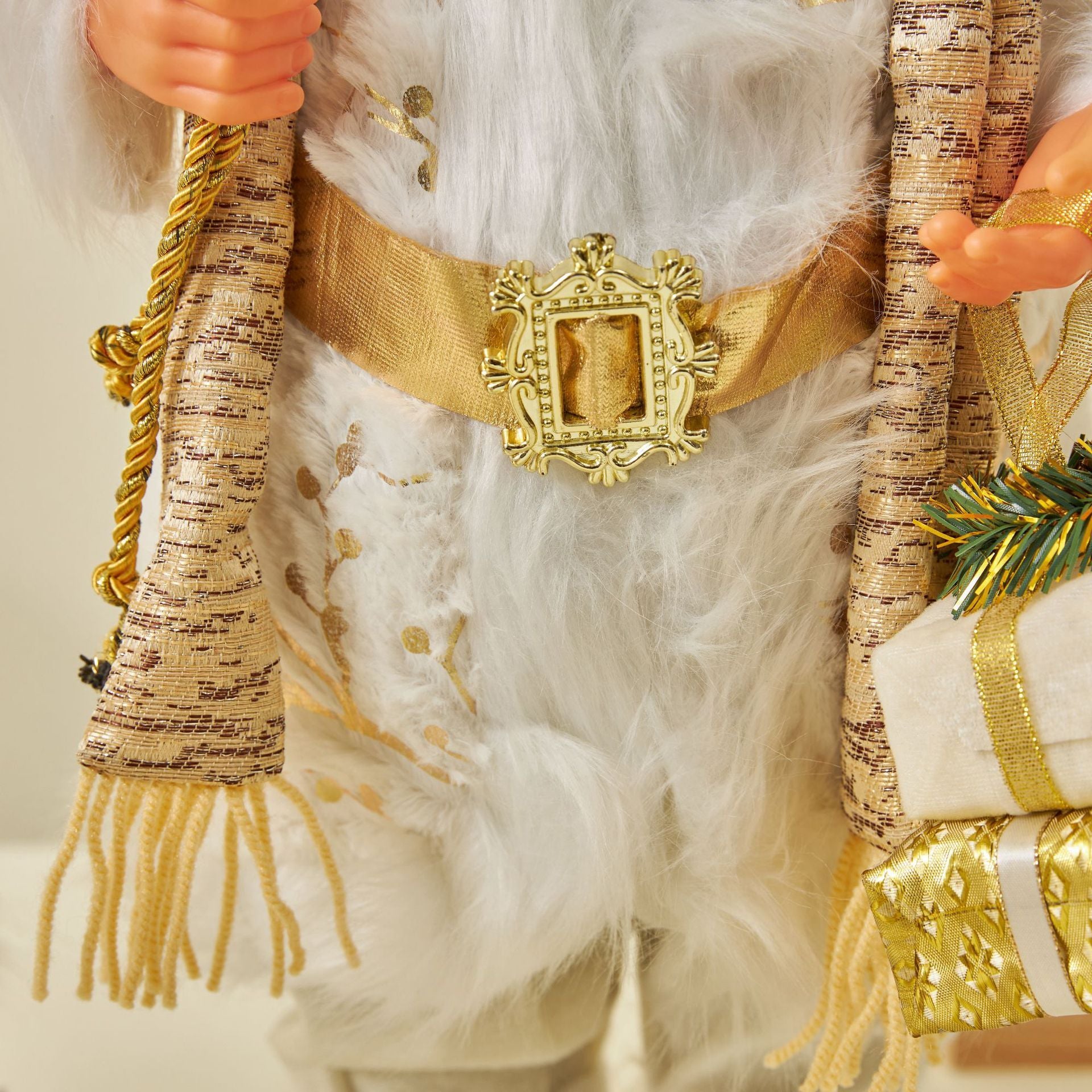 Décorations de Noël Pères Noël dorés