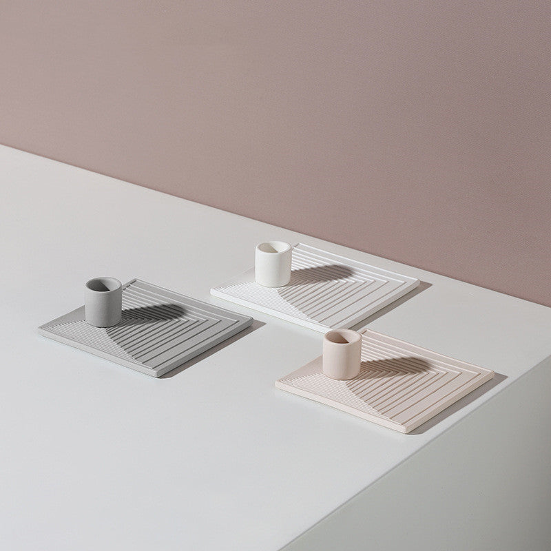 Bougeoir en Céramique Minimaliste Moderne, Décoration de Maison de Luxe Légère