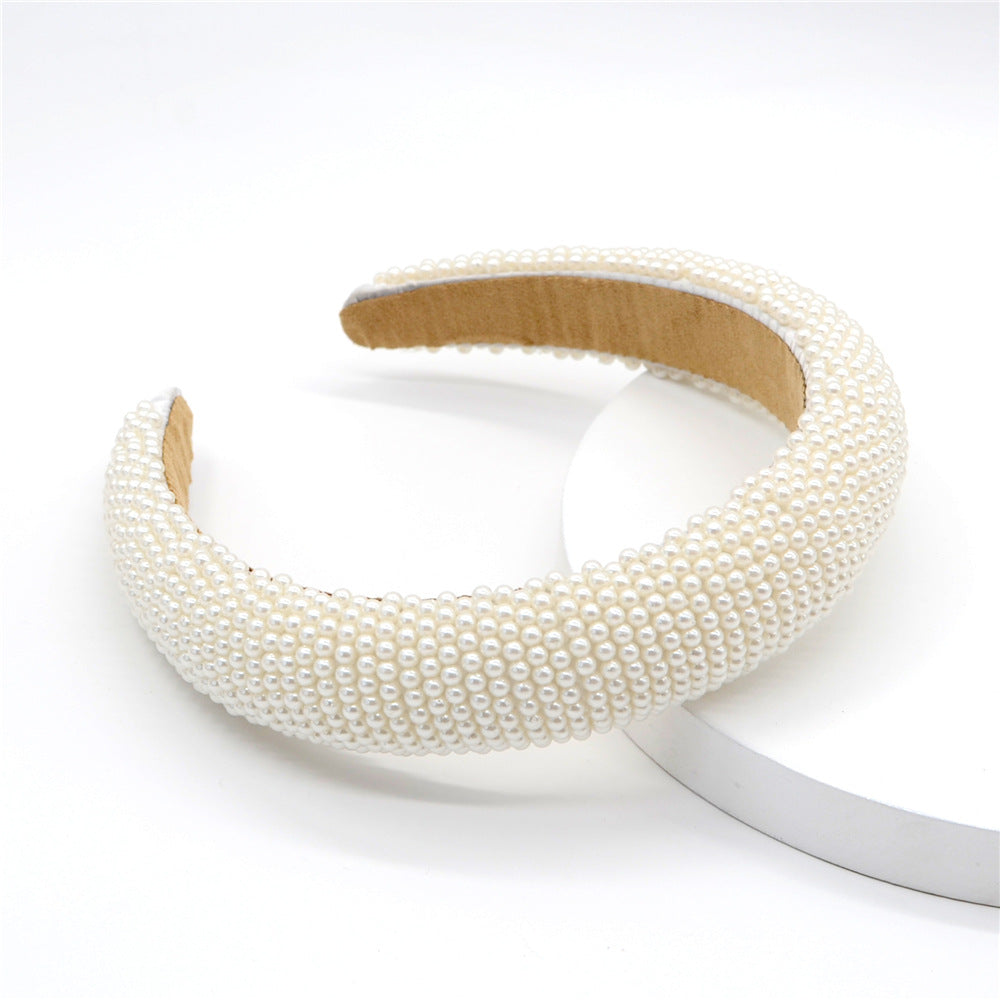Baroque Rhinestone Pearl Headband
