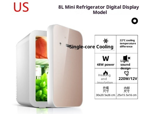 SAST 8L Digital Display Car Refrigerator Mini