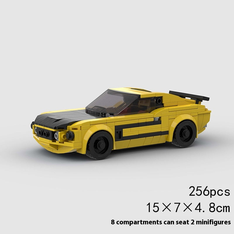 Small Particle Racing Moc Model Educational Education Assembling Children's Building Blocks Toys