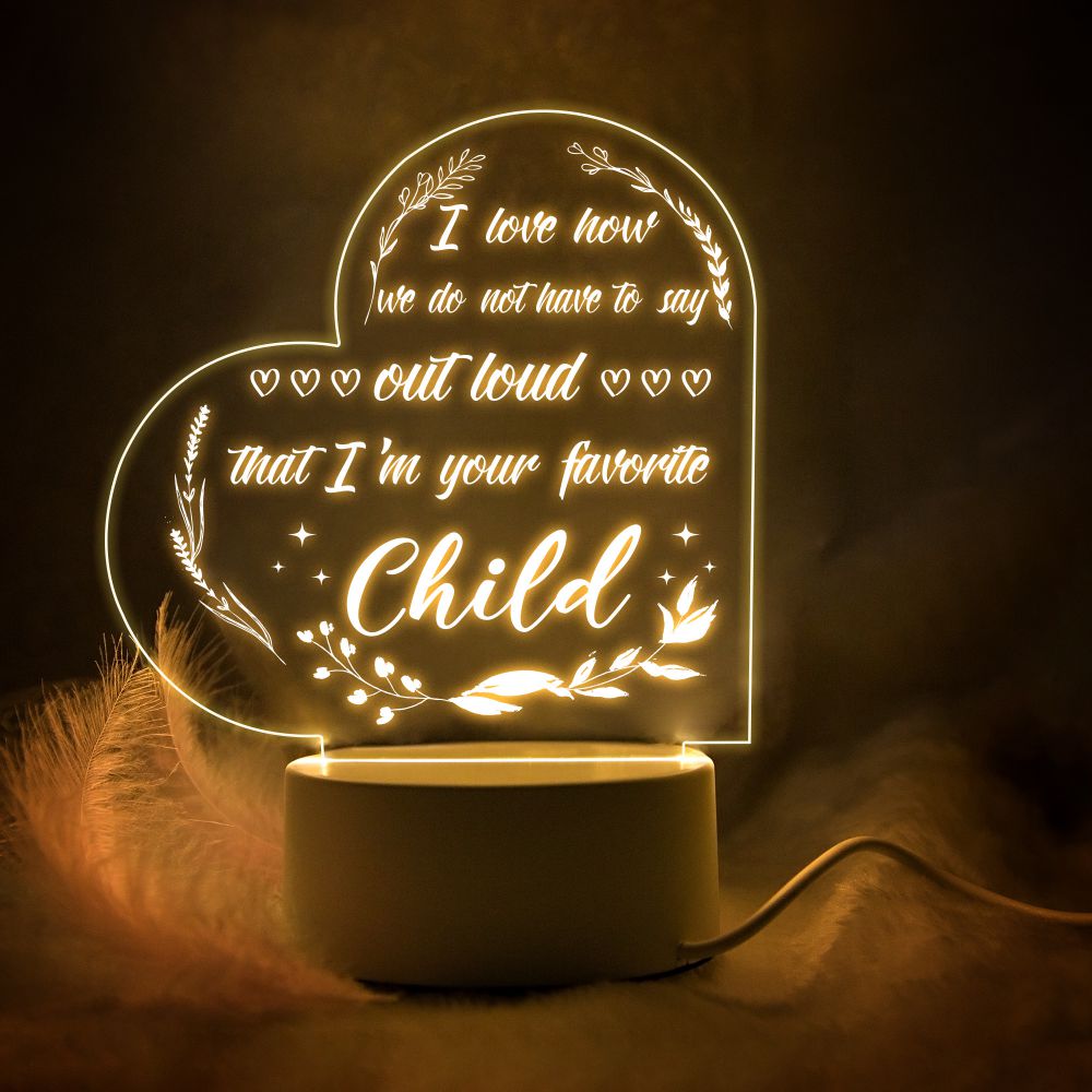 Petite Veilleuse Chaude Décoration de Chambre Maternelle Ornements Personnalisés