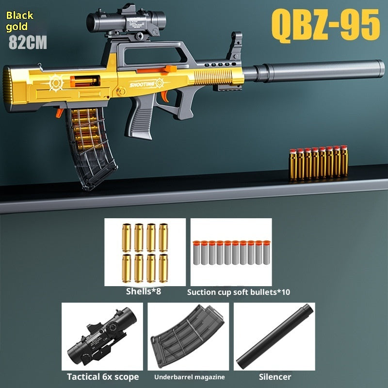Assault Rifle Hand Pull Can Launch Boy Simulation Toy Gun