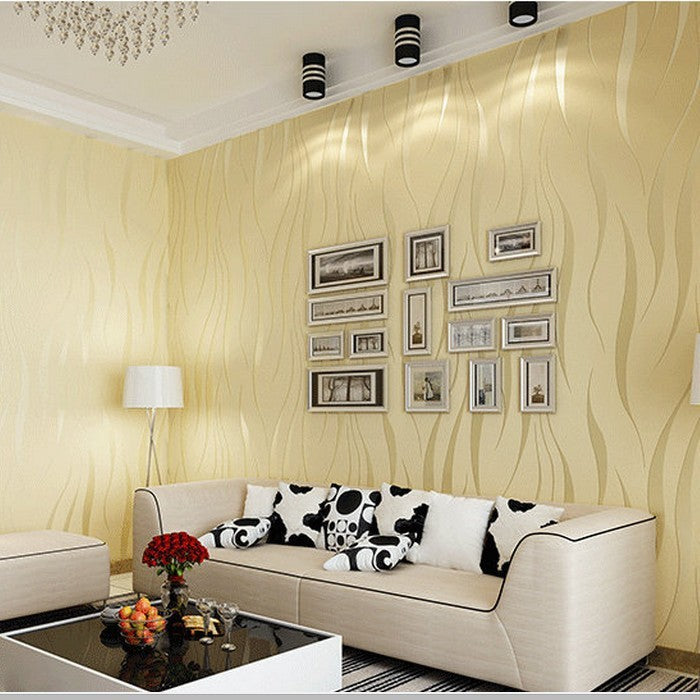 Non-woven Bedroom Living Room 3D Three-dimensional Relief Wallpaper