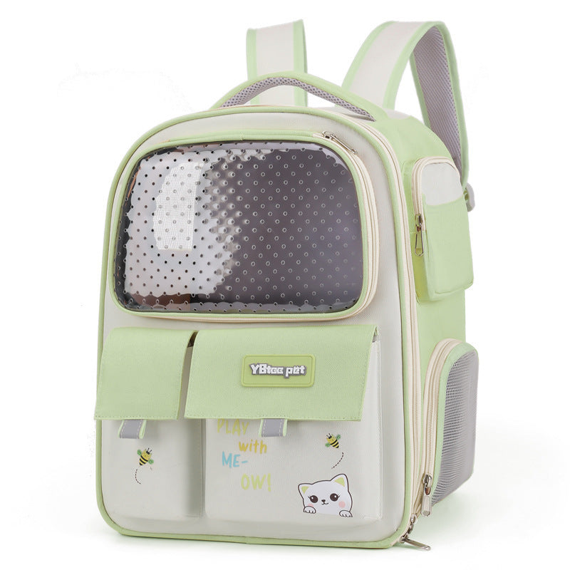 Sac de Transport Grand Format pour Chat Respirant et Tendance