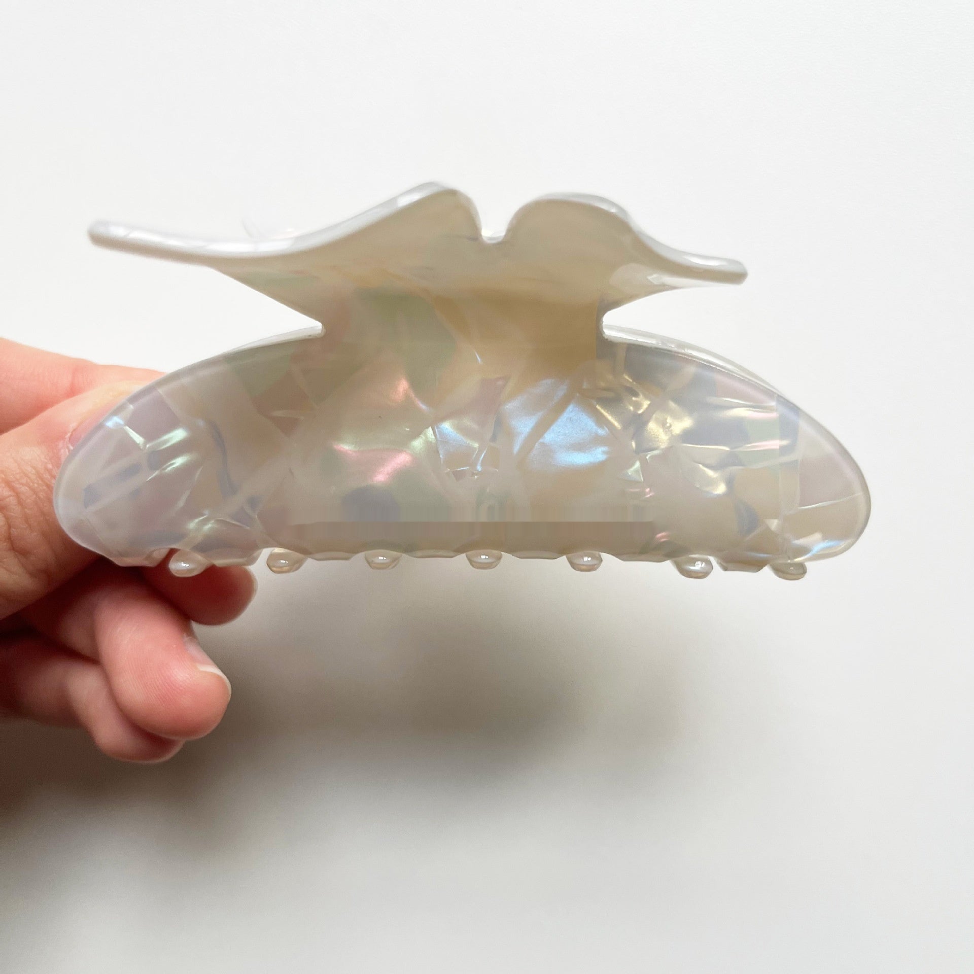 Acrylic Butterfly Grip Colorful Shark Clip