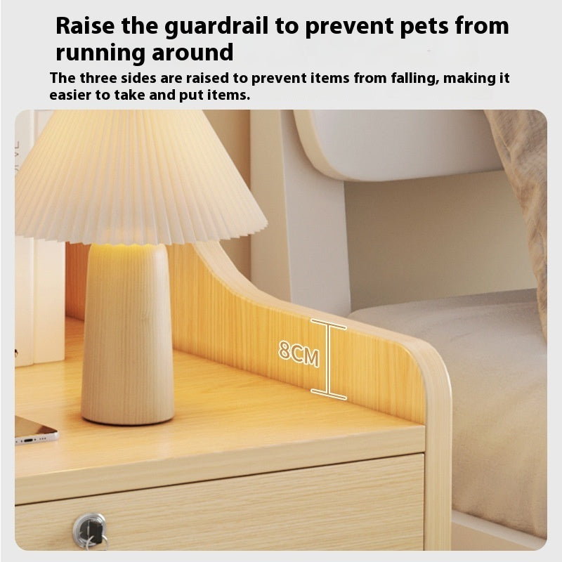 Bedside Table Modern Simple Small Simple Household Storage Locker With Lock