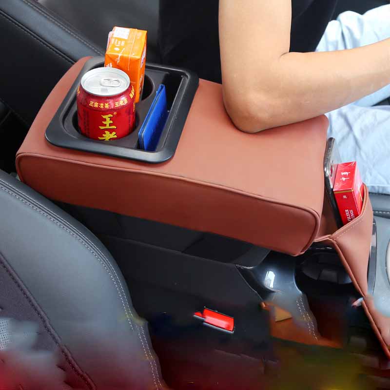 Car Armrest Box Storage Water Cup Holder