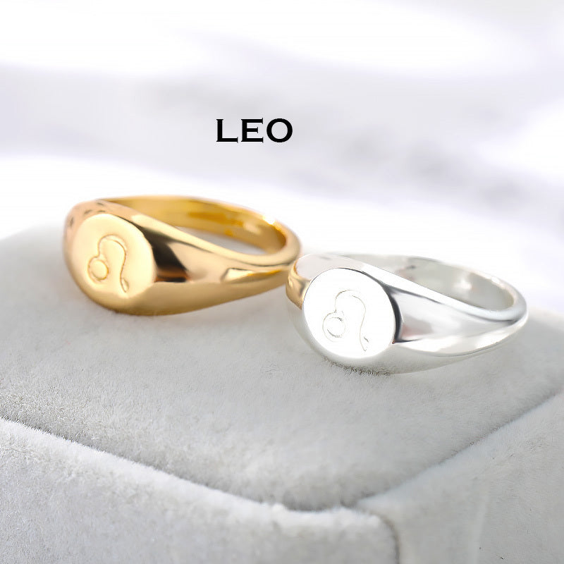 Male And Female Twelve Constellations One Ring